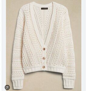 Banana Republic Meredith Cropped Cotton Cardigan